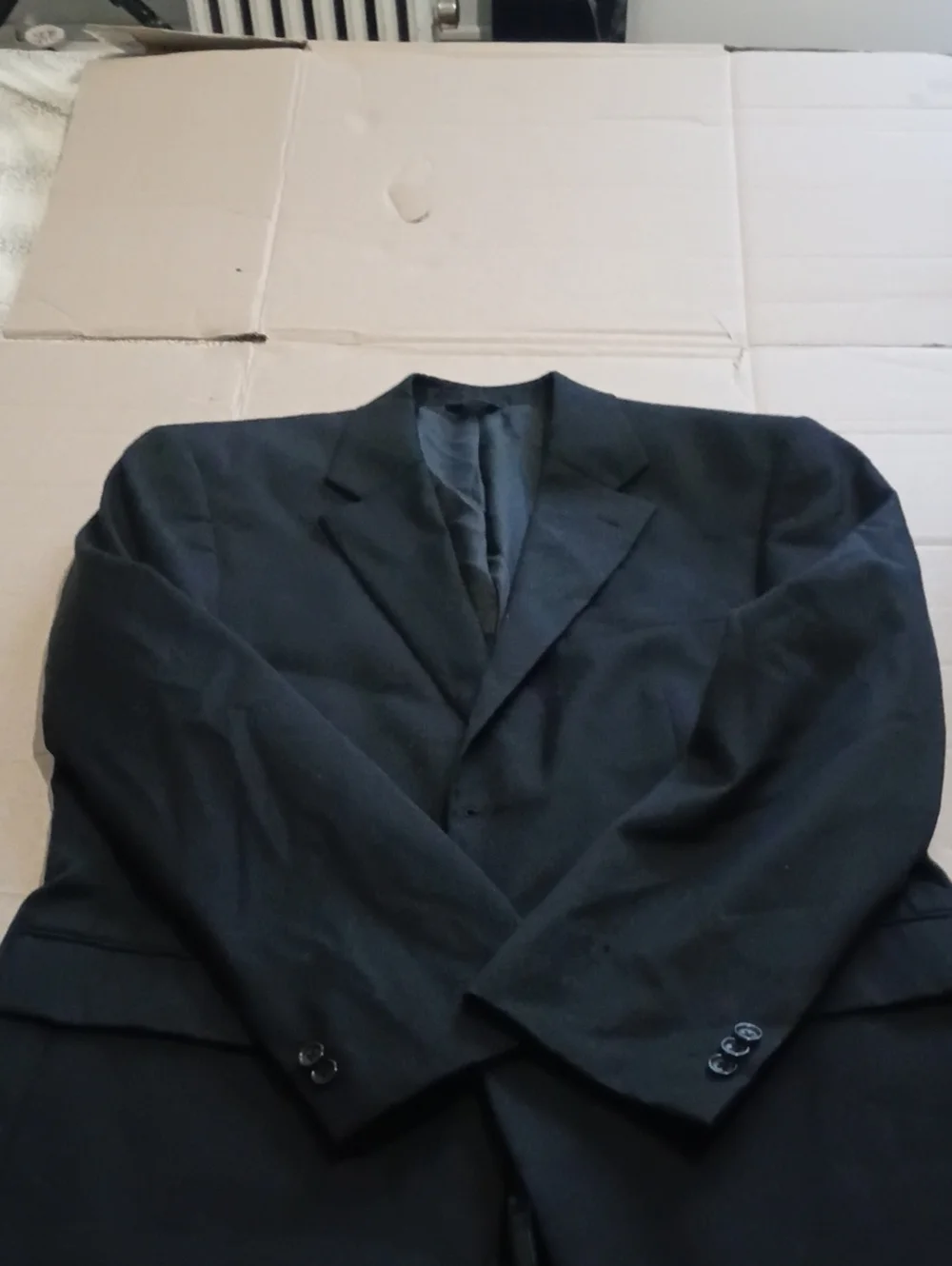 Lord & Taylor Black Men's Two-Button Suit Jacket